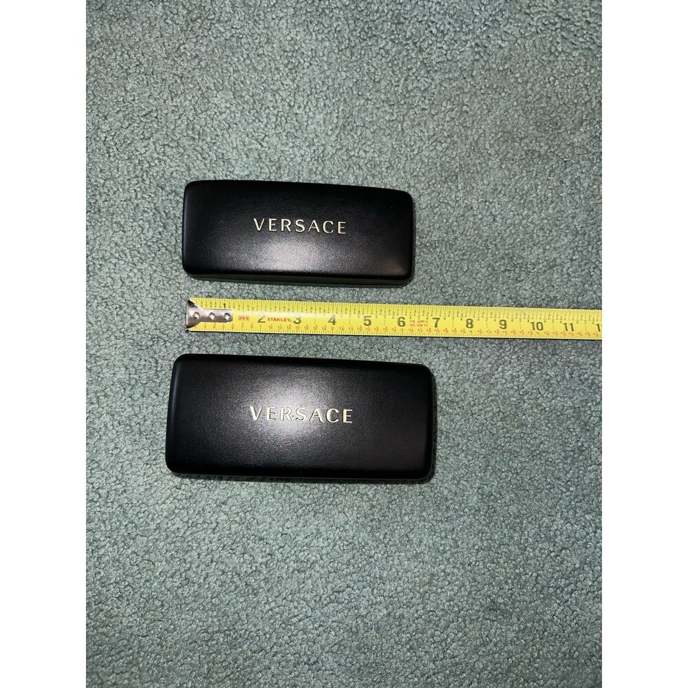 (2) Versace Sunglasses Leather Hard Cases CASES ONLY